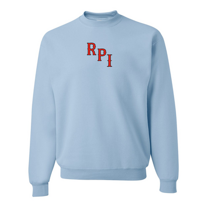 Men's RPI Engineers Logo JERZEES NuBlend Crewneck Sweatshirt