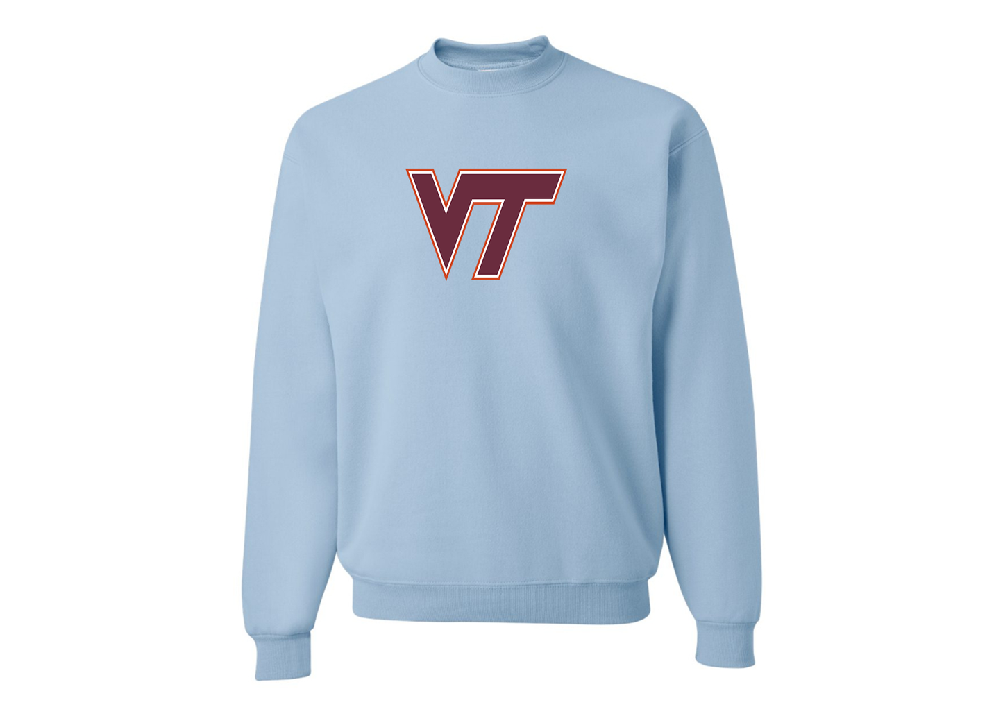 Men's Virginia Tech Hokies JERZEES NuBlend Crewneck Sweatshirt