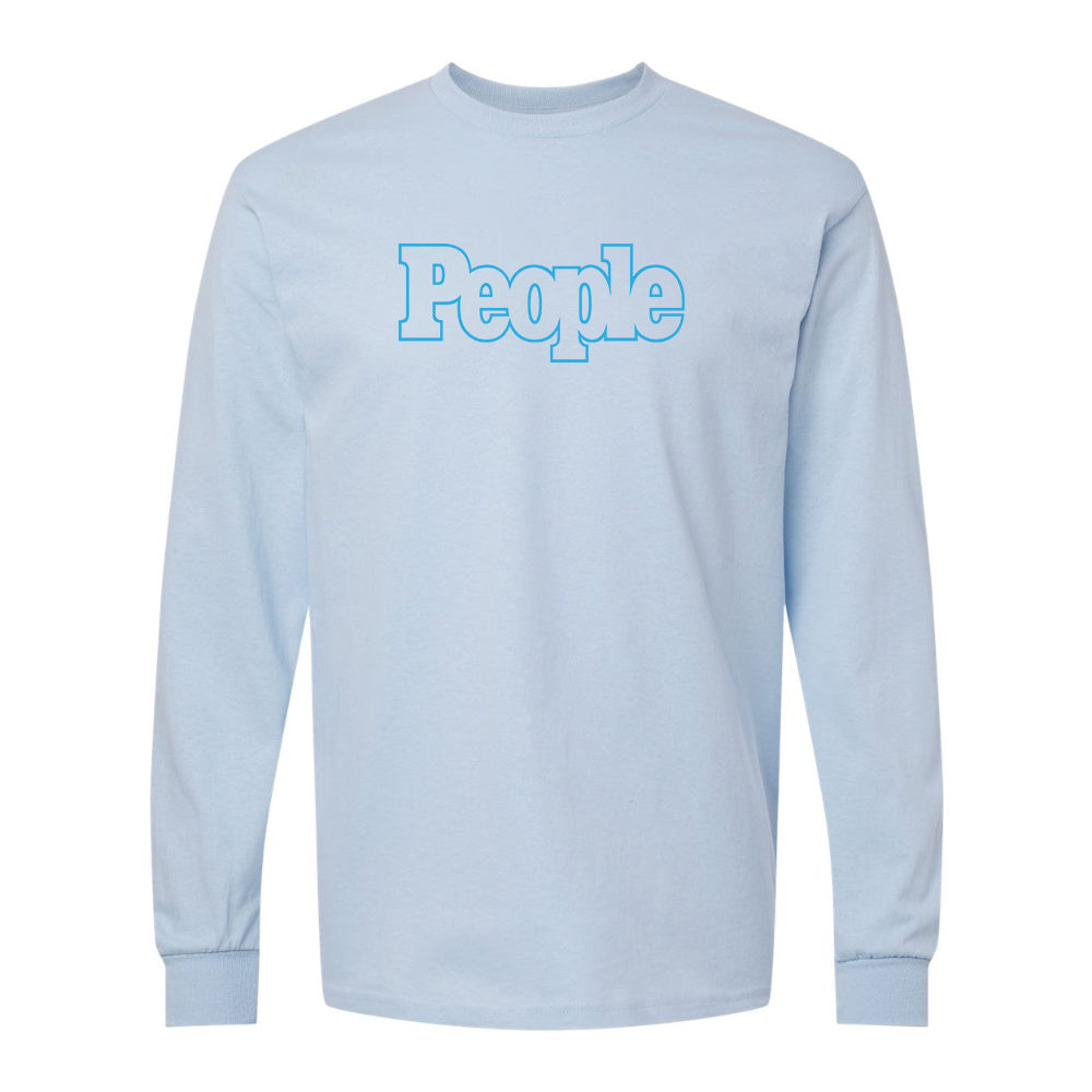 Men's People Magazine Logo Gildan Heavy Cotton Long Sleeve T-Shirt