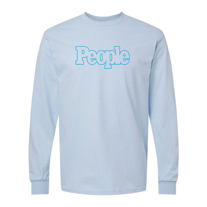 Men's People Magazine Logo Gildan Heavy Cotton Long Sleeve T-Shirt