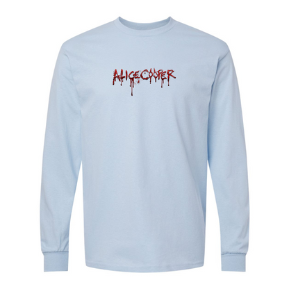 Men's Alice Cooper Logo Gildan Heavy Cotton Long Sleeve T-Shirt