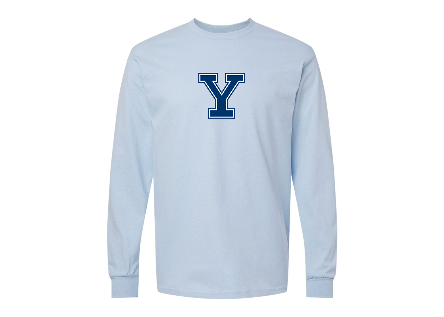 Men's Yale Bulldogs Gildan Heavy Cotton Long Sleeve T-Shirt