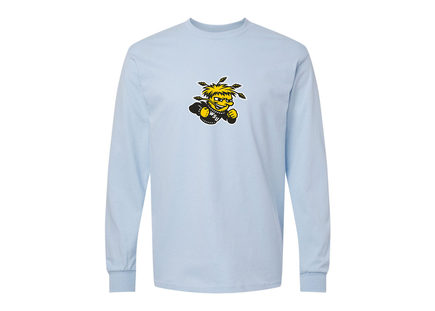 Men's Wichita State Shockers Gildan Heavy Cotton Long Sleeve T-Shirt