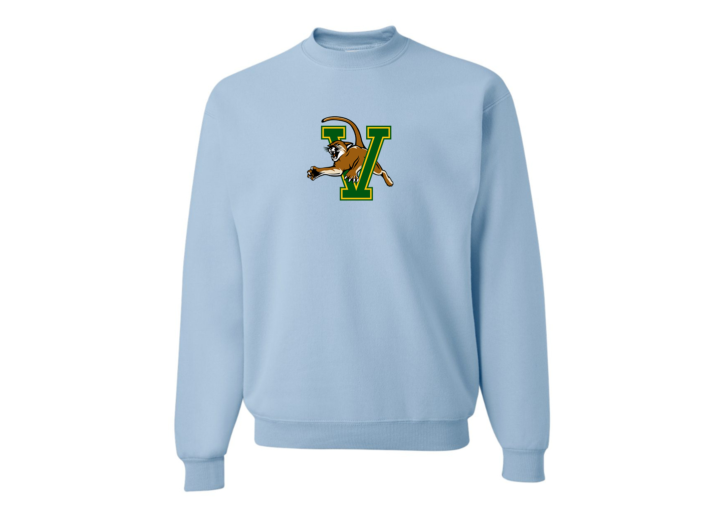 Men's Vermont Catamounts JERZEES NuBlend Crewneck Sweatshirt