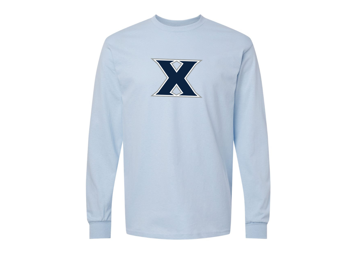 Men's Xavier Musketeers Gildan Heavy Cotton Long Sleeve T-Shirt