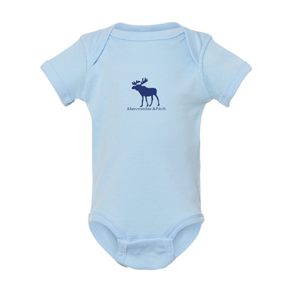 Abercrombie & Fitch Moose Logo  Rabbit Skins Infant Baby Rib Bodysuit