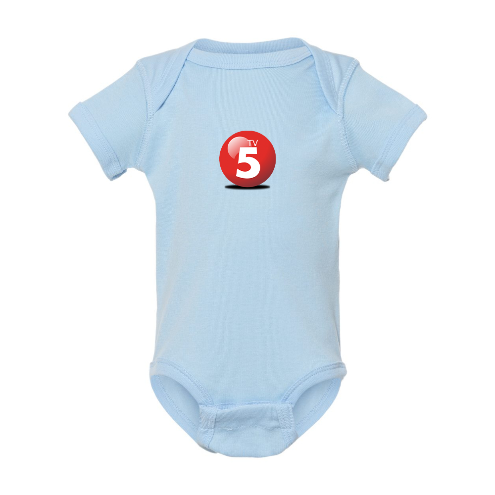 ABC TV5 Logo Rabbit Skins Infant Baby Rib Bodysuit