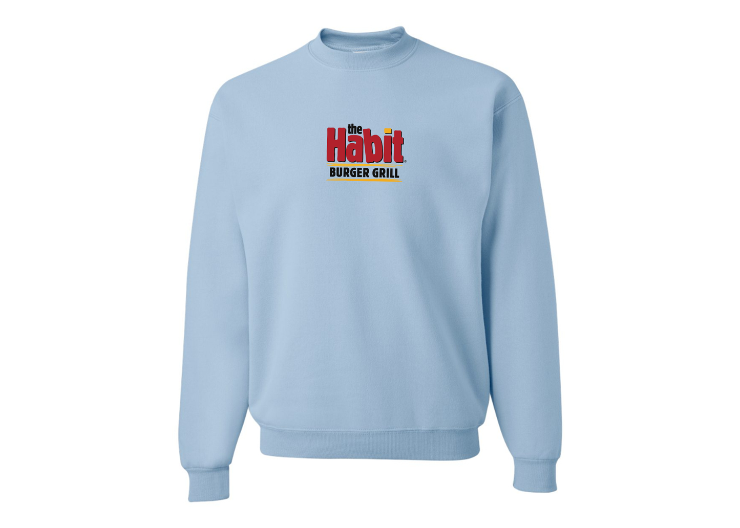Men's The Habit Burger Grill JERZEES NuBlend Crewneck Sweatshirt
