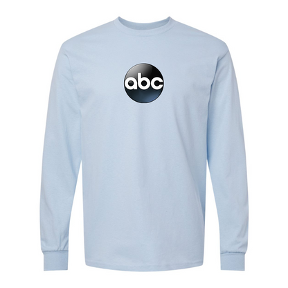 Men's Abc Logo Gildan Heavy Cotton Long Sleeve T-Shirt