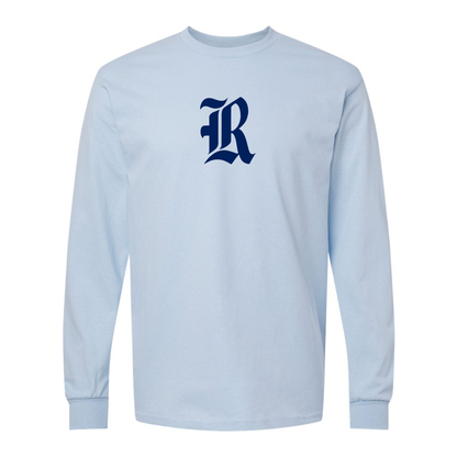 Men's Rice Owls Logo Gildan Heavy Cotton Long Sleeve T-Shirt