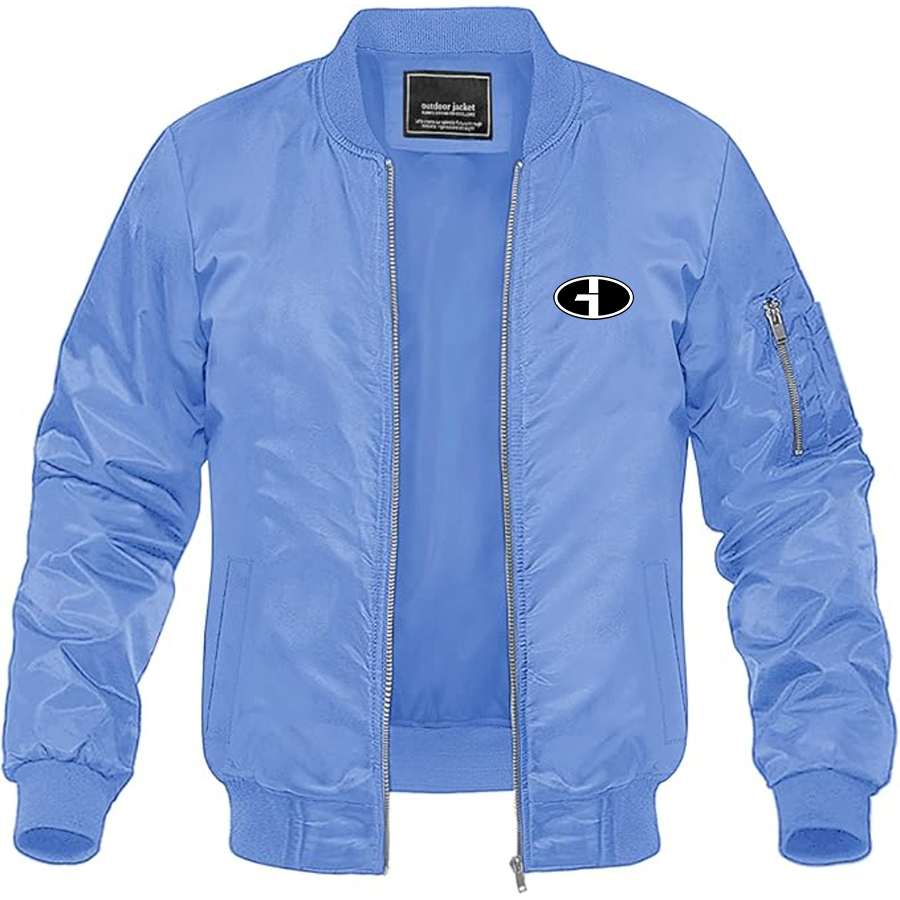 Men's Gardner Douglas Logo Lightweight Bomber Jacket Windbreaker Softshell Varsity Jacket Coat