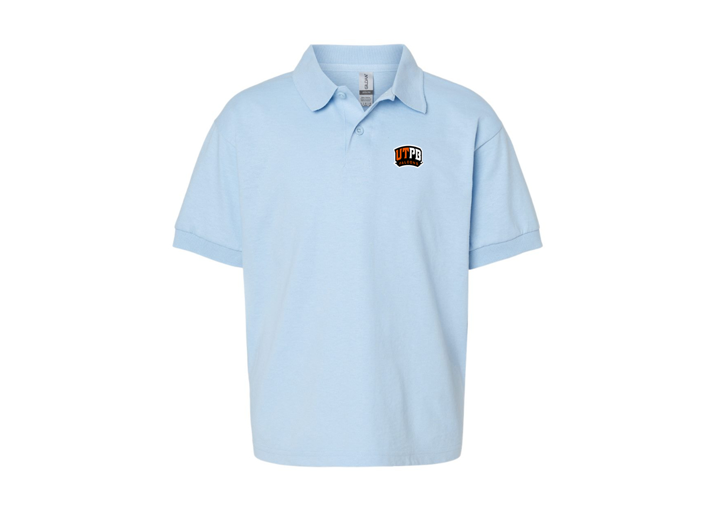 Youth UTPB Falcons Gildan Dry Blend Jersey Polo