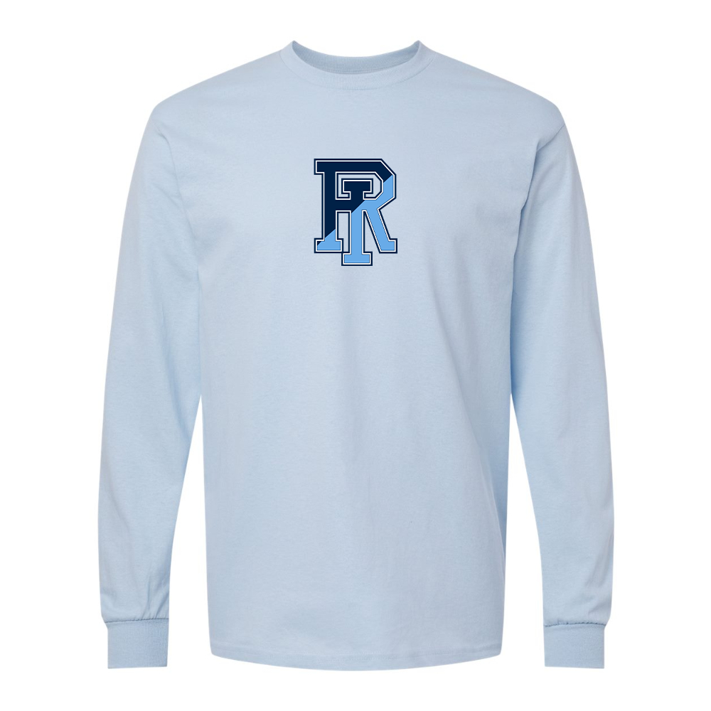 Men's Rhode Island Rams Logo Gildan Heavy Cotton Long Sleeve T-Shirt