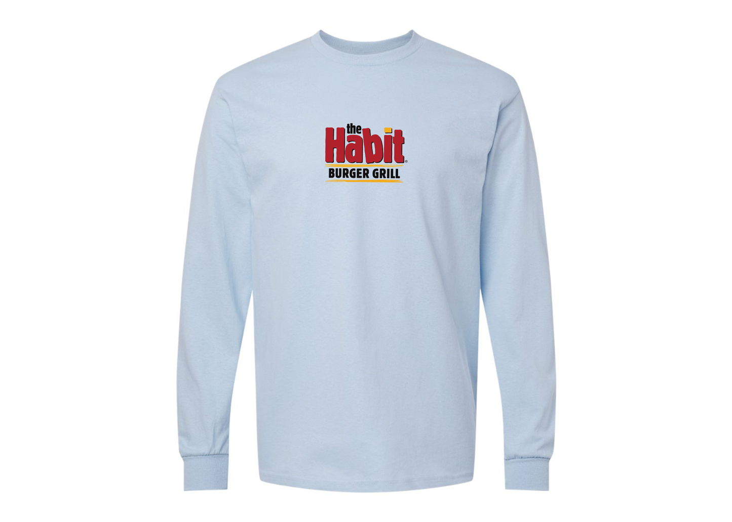 Men's The Habit Burger Grill Gildan Heavy Cotton Long Sleeve T-Shirt