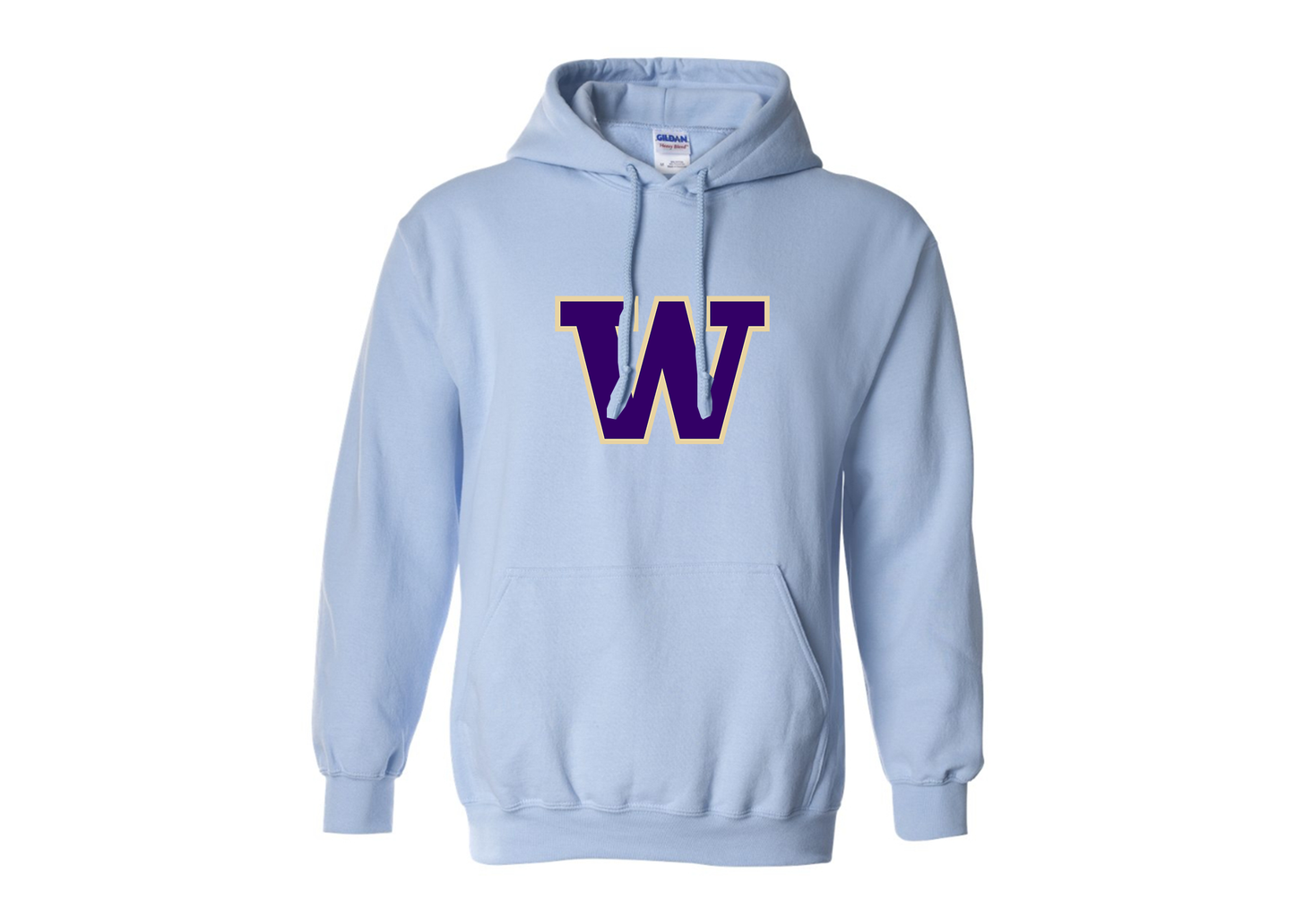 Men's Washington Huskies Gildan  Heavy Blend Hooded Sweatshirt