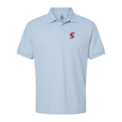 Men's Santa Clara Broncos Logo Gildan Dry Blend Jersey Polo