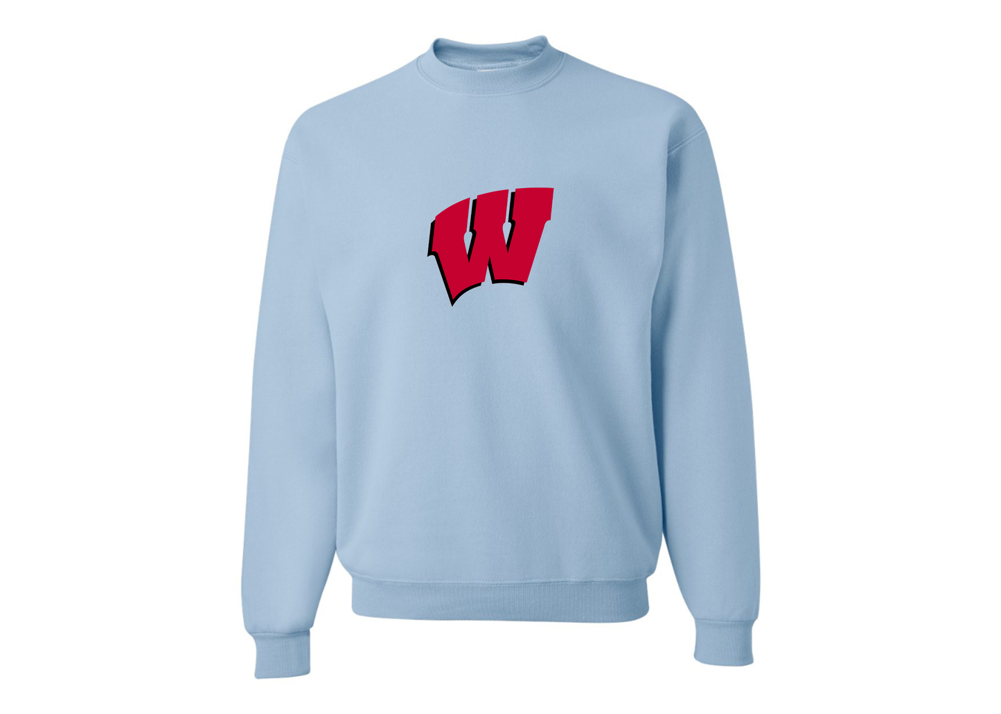 Men's Wisconsin Badgers JERZEES NuBlend Crewneck Sweatshirt