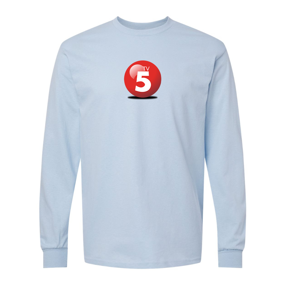 Men's ABC TV5 Logo Gildan Heavy Cotton Long Sleeve T-Shirt