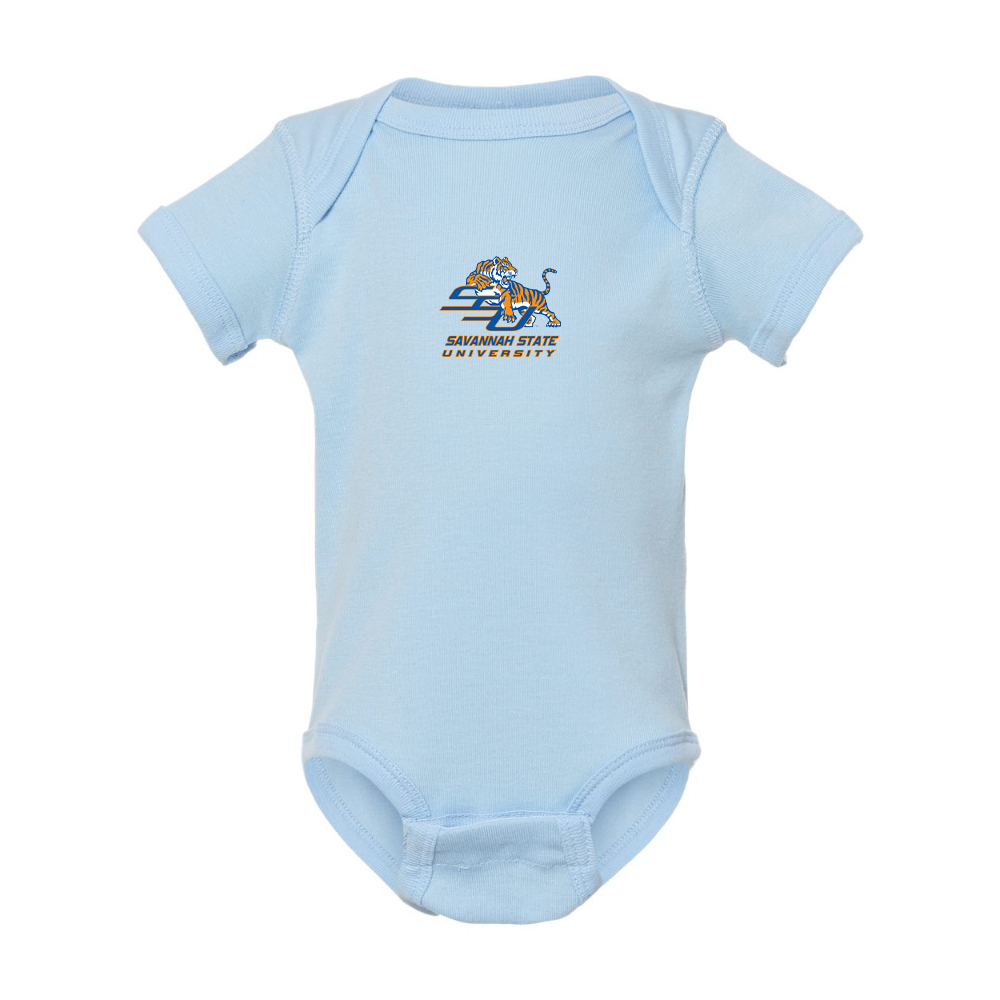 Savannah State Tigers Logo Rabbit Skins Infant Baby Rib Bodysuit