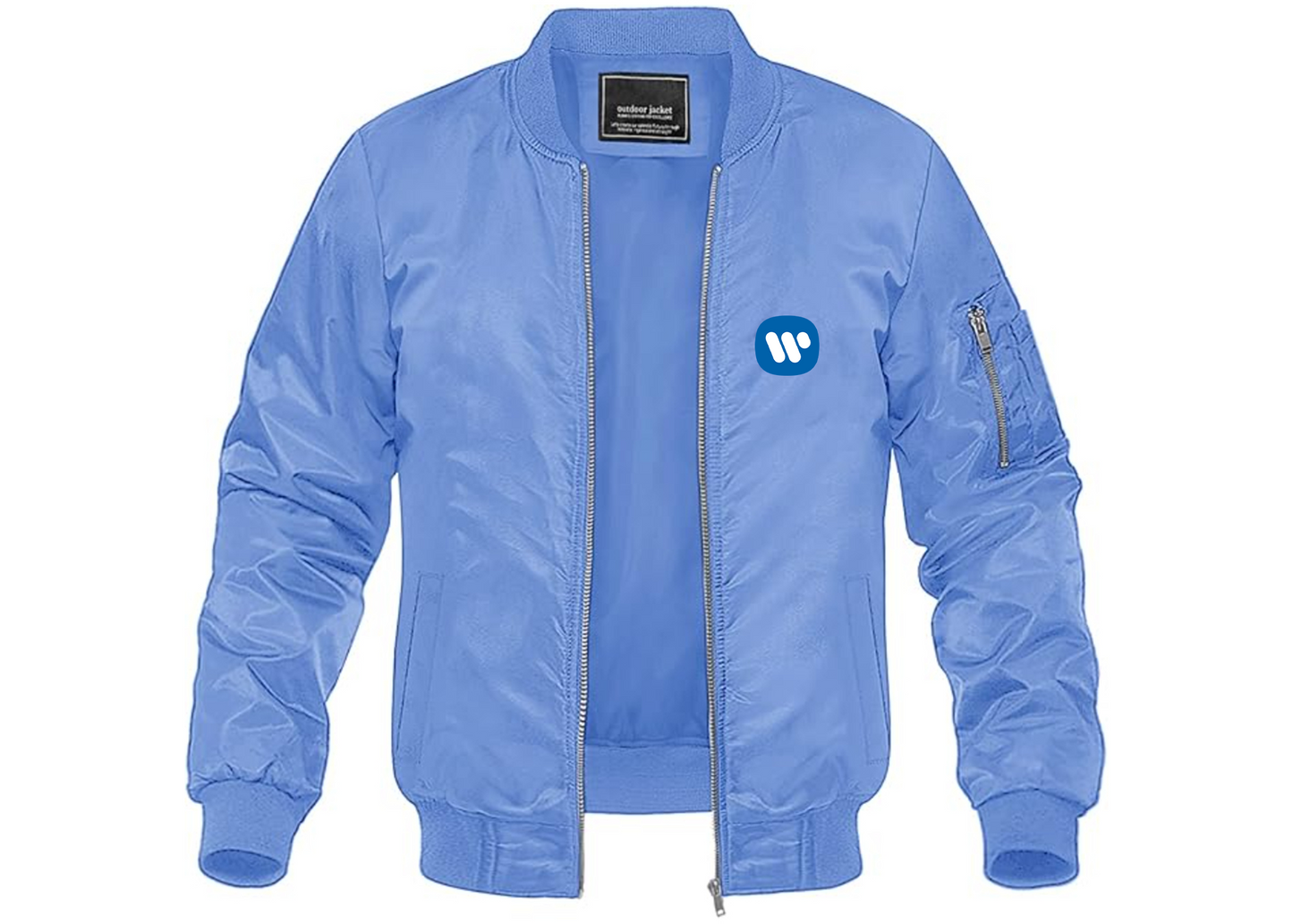 Men's WMG Lightweight Bomber Jacket Windbreaker Softshell Varsity Jacket Coat
