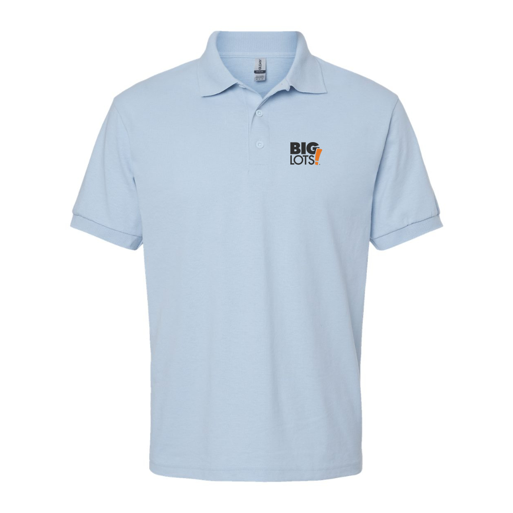 Men's Big Lots Logo Gildan Dry Blend Jersey Polo