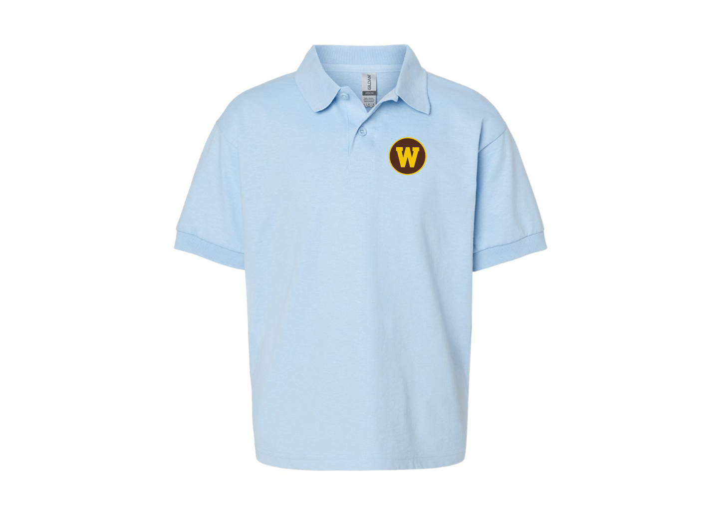 Youth Western Michigan Broncos Gildan Dry Blend Jersey Polo