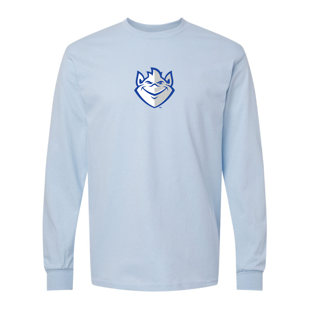 Men's Saint Louis Billikens Logo Gildan Heavy Cotton Long Sleeve T-Shirt