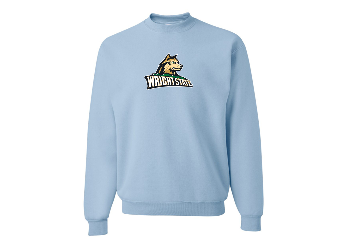 Men's Wright State Raiders JERZEES NuBlend Crewneck Sweatshirt