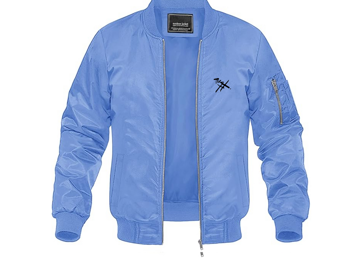 Men's The xx Logo Lightweight Bomber Jacket Windbreaker Softshell Varsity Jacket Coat