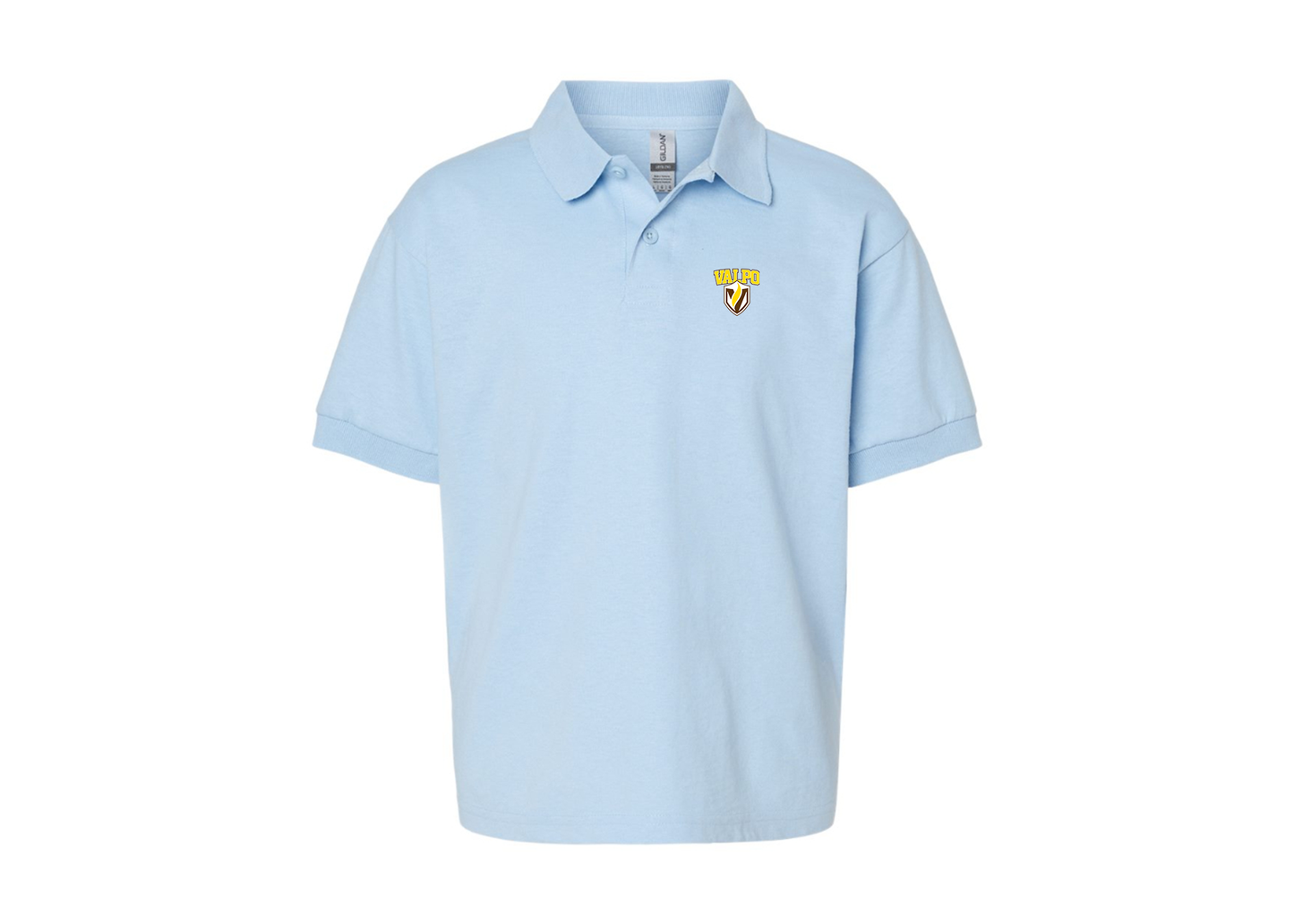 Youth Valparaiso Crusaders Gildan Dry Blend Jersey Polo