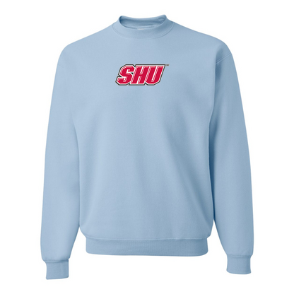 Men's Sacred Heart Pioneers Logo JERZEES NuBlend Crewneck Sweatshirt