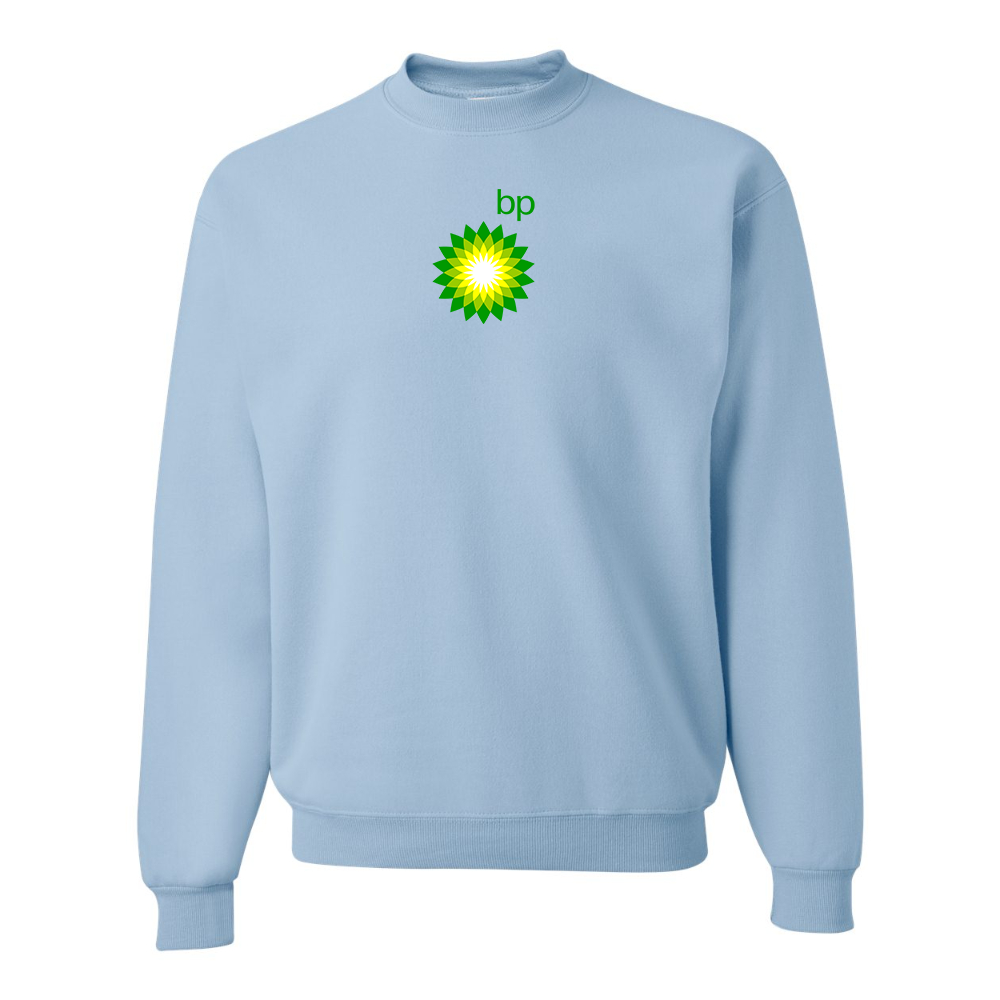 Men's BP Oil Logo  JERZEES NuBlend Crewneck Sweatshirt