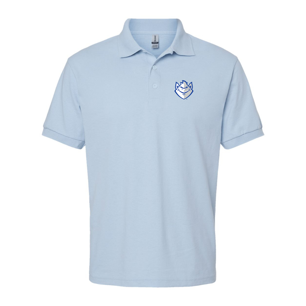 Men's Saint Louis Billikens Logo Gildan Dry Blend Jersey Polo