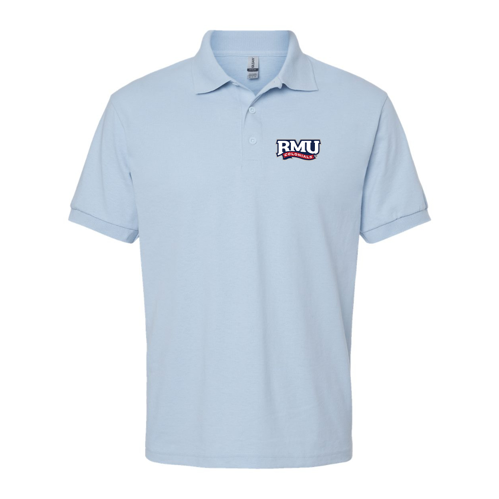 Men's Robert Morris Colonials Logo Gildan Dry Blend Jersey Polo