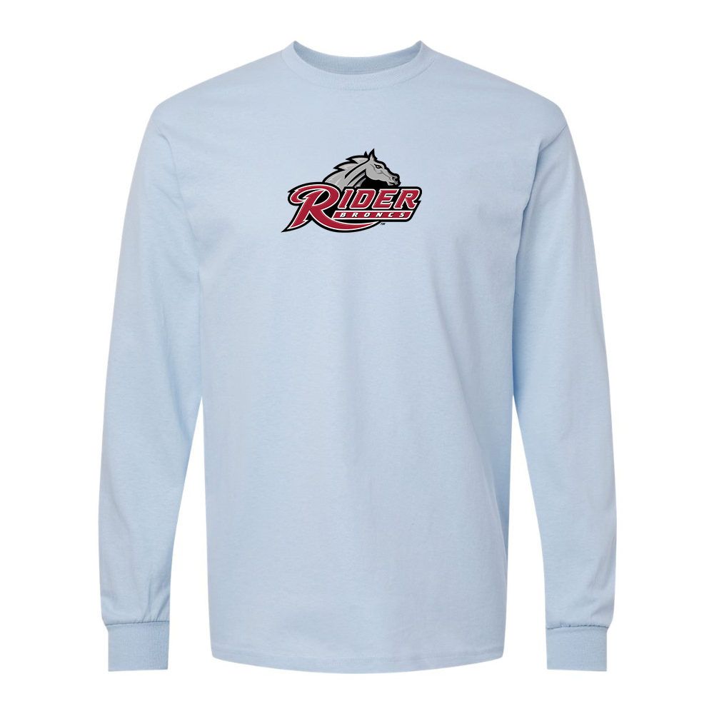 Men's Rider Broncs Logo Gildan Heavy Cotton Long Sleeve T-Shirt