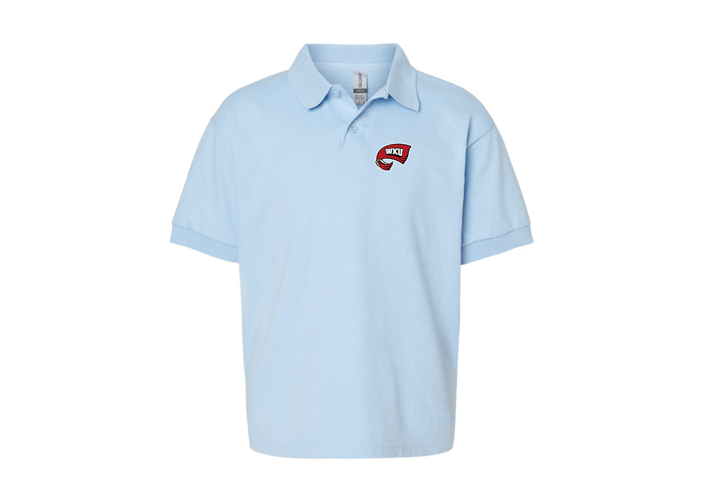 Youth Western Kentucky Hilltoppers Gildan Dry Blend Jersey Polo