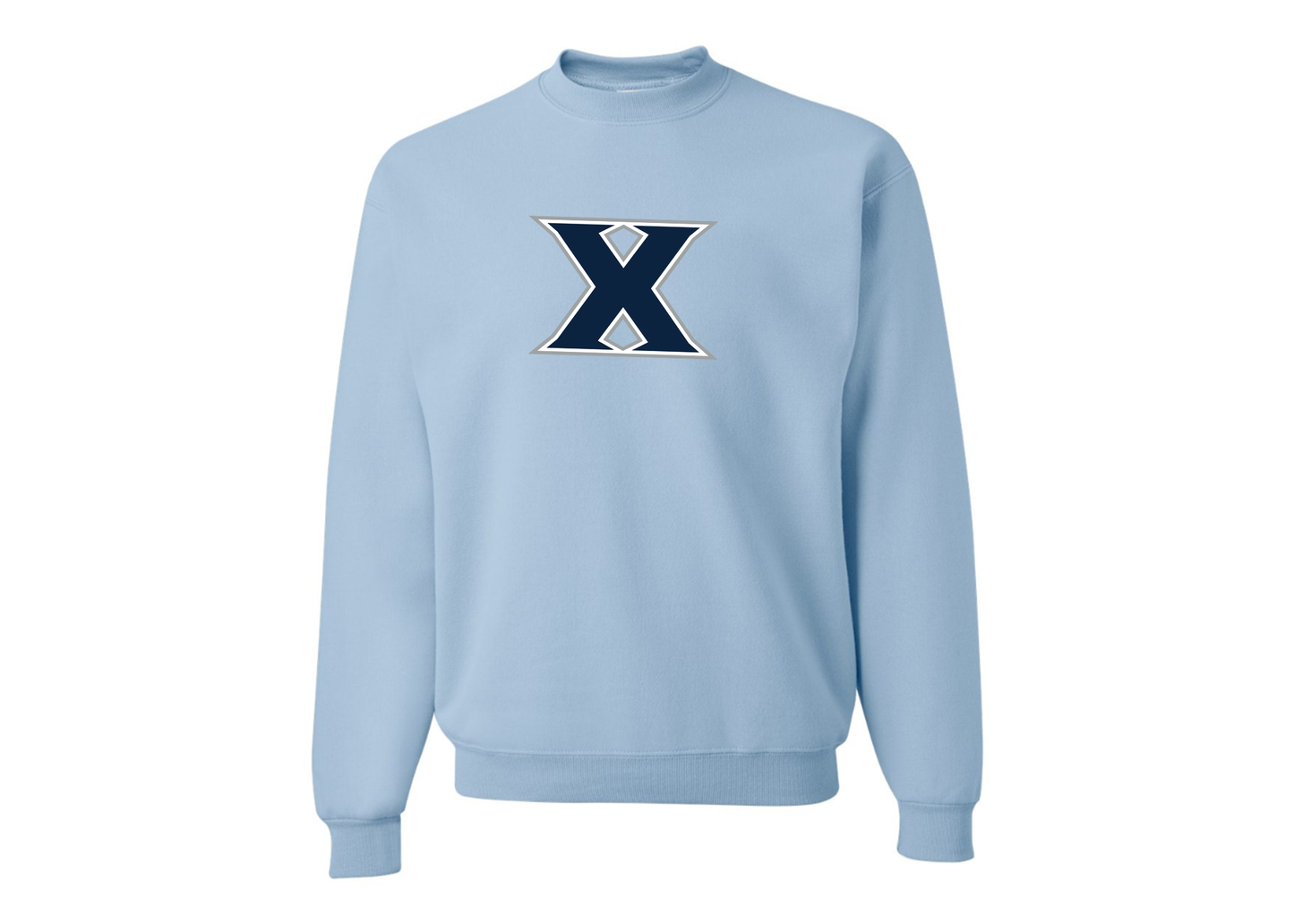 Men's Xavier Musketeers JERZEES NuBlend Crewneck Sweatshirt