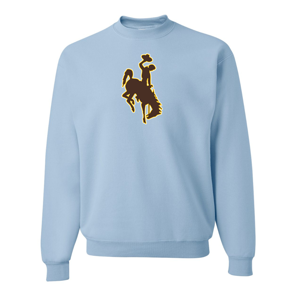 Men's Wyoming Cowboys JERZEES NuBlend Crewneck Sweatshirt