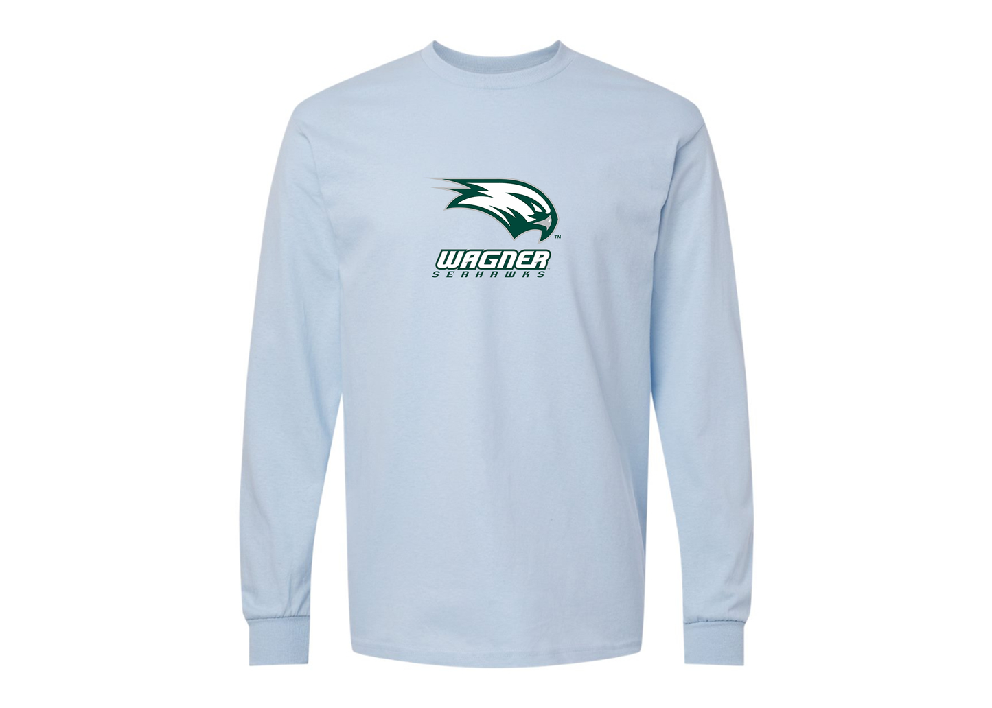 Men's Wagner Seahawks Gildan Heavy Cotton Long Sleeve T-Shirt