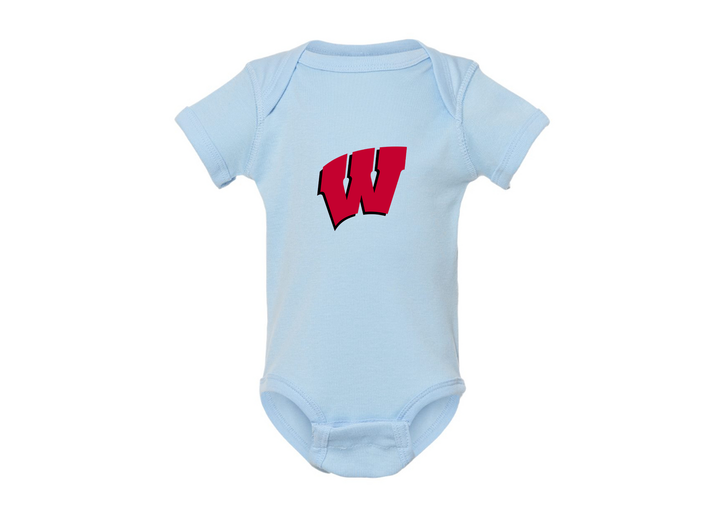 Wisconsin Badgers Rabbit Skins Infant Baby Rib Bodysuit