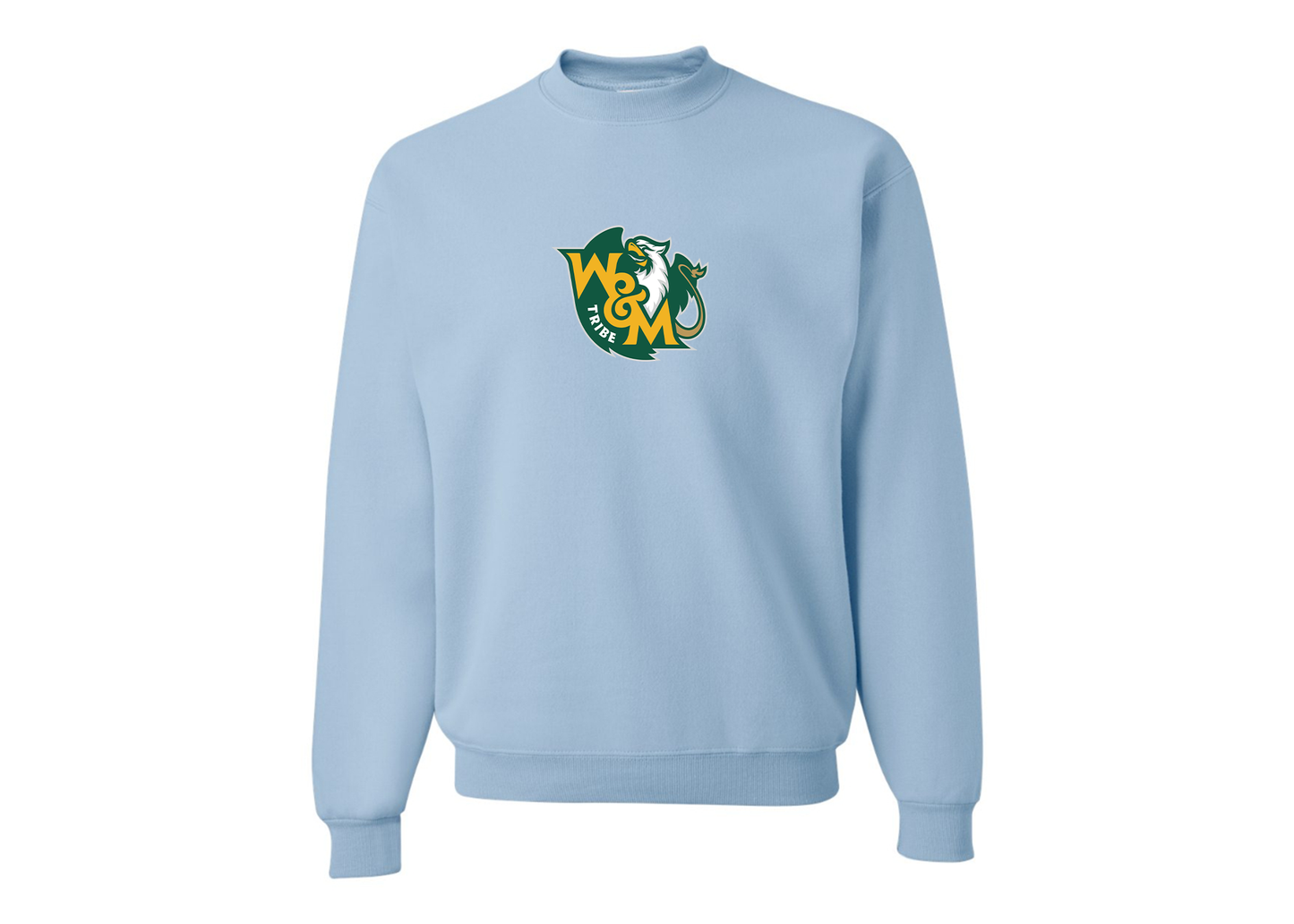 Men's William and Mary Tribe JERZEES NuBlend Crewneck Sweatshirt