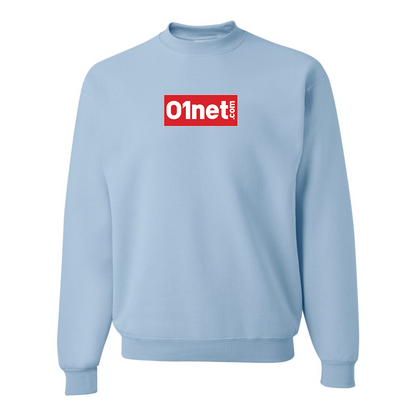 Men's 01net Logo JERZEES NuBlend Crewneck Sweatshirt