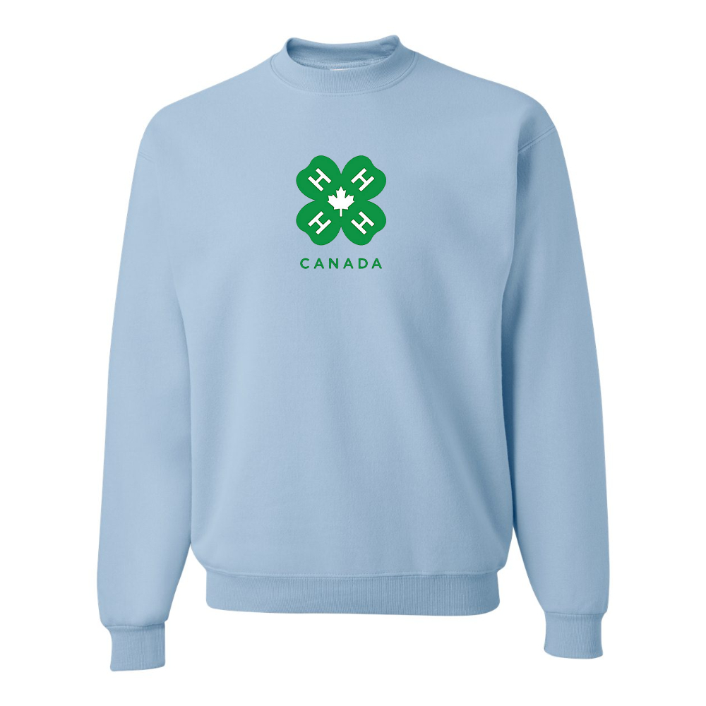 Men's 4H Canada Logo JERZEES NuBlend Crewneck Sweatshirt