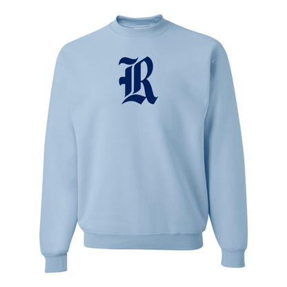 Men's Rice Owls Logo  JERZEES NuBlend Crewneck Sweatshirt