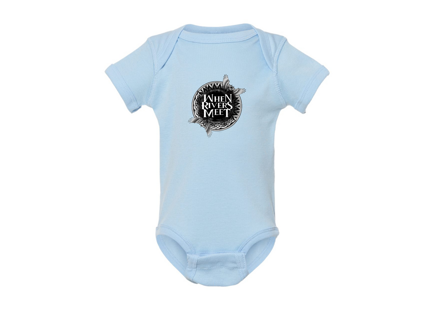When Rivers Meet Rabbit Skins Infant Baby Rib Bodysuit