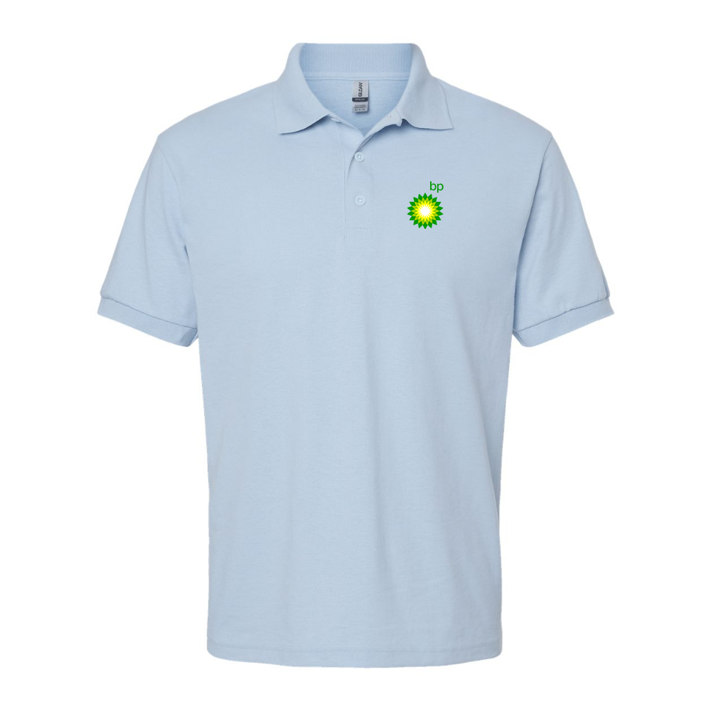 Men's BP Oil Logo Gildan Dry Blend Jersey Polo