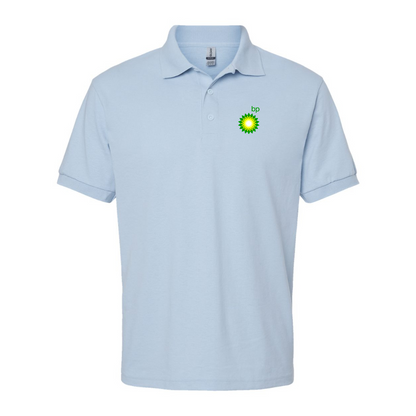 Men's BP Oil Logo Gildan Dry Blend Jersey Polo