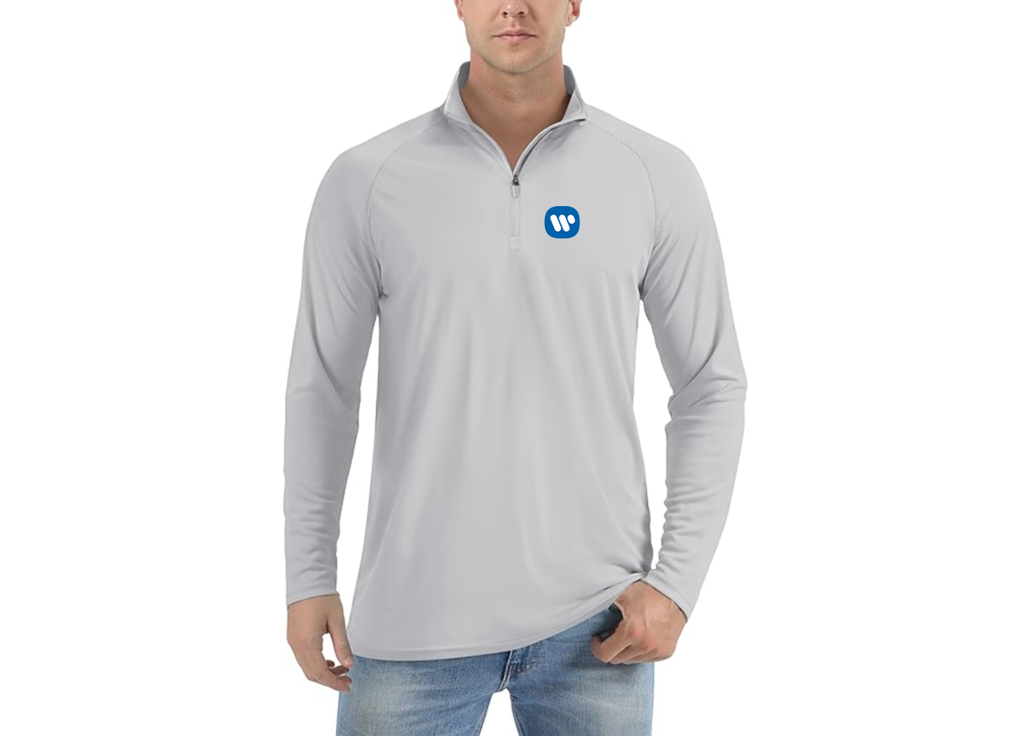 Men's WMG Lightweight Quarter-Zip Athletic Shirt Long Sleeve Performance Wear