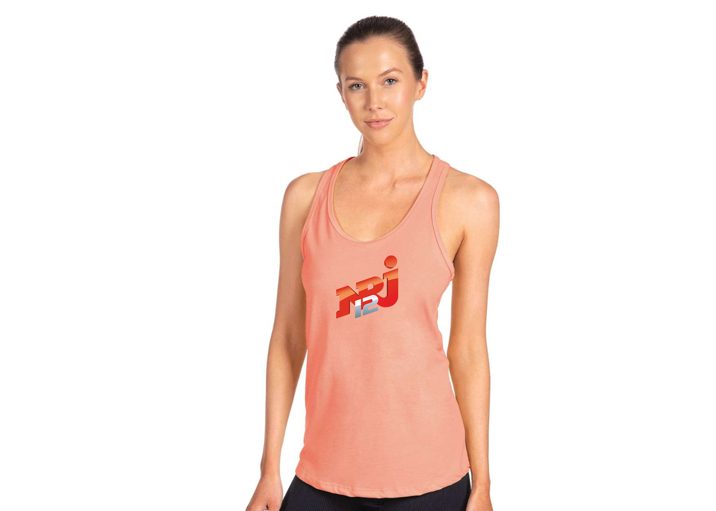 Women's NRJ 12 Logo Next Level Ideal Racerback Tank