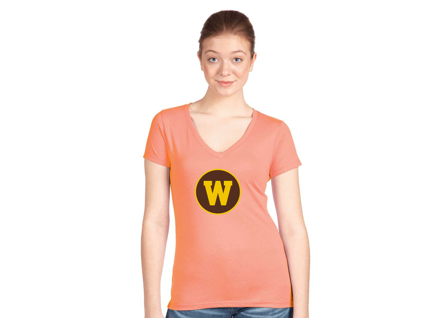 Women's Western Michigan Broncos Next Level V-Neck T-Shirt